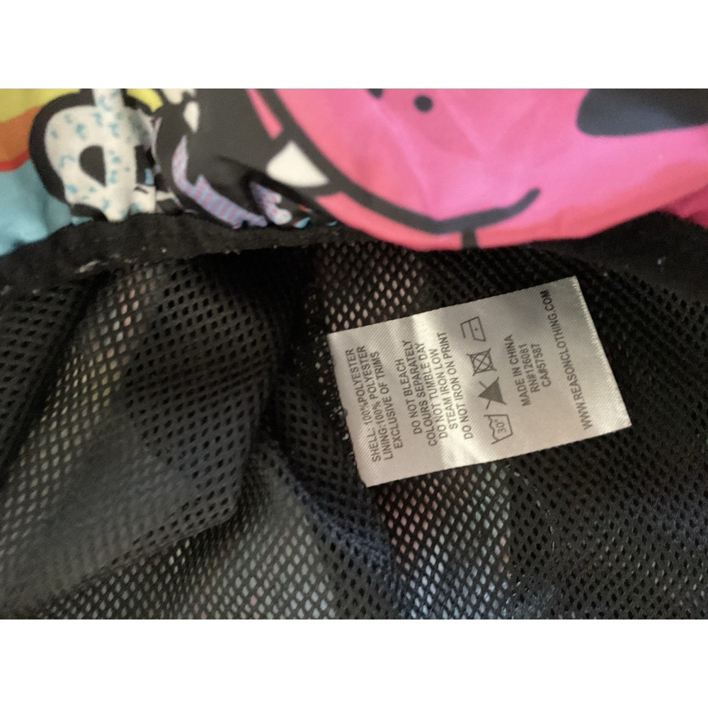 REASON BRAND Anorak Hooded Windbreaker Men's Jacket 1/4 Zipper - Picture 4 of 4